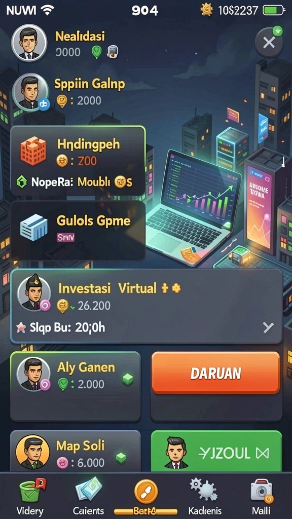 Tangkapan layar menunjukkan tampilan permainan slot yang menarik.
