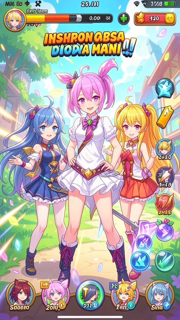 Screenshot menunjukkan tampilan antarmuka game yang menarik.