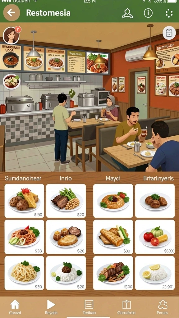 Tangkapan layar menunjukkan karakter utama dalam aksi.