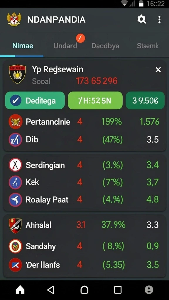 Tampilan antarmuka permainan yang intuitif dan menarik.