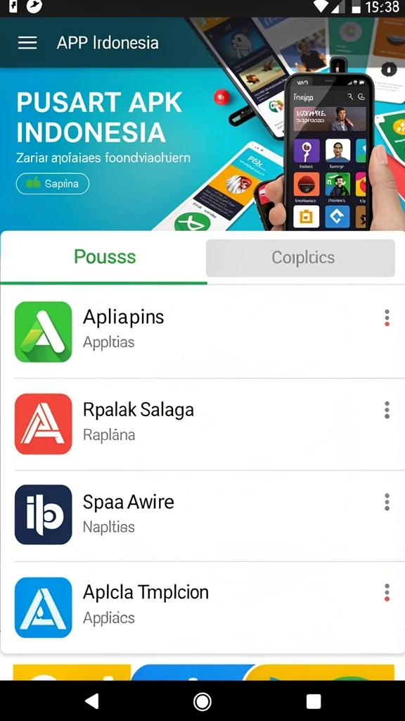 Menu fitur yang lengkap dan mudah diakses.