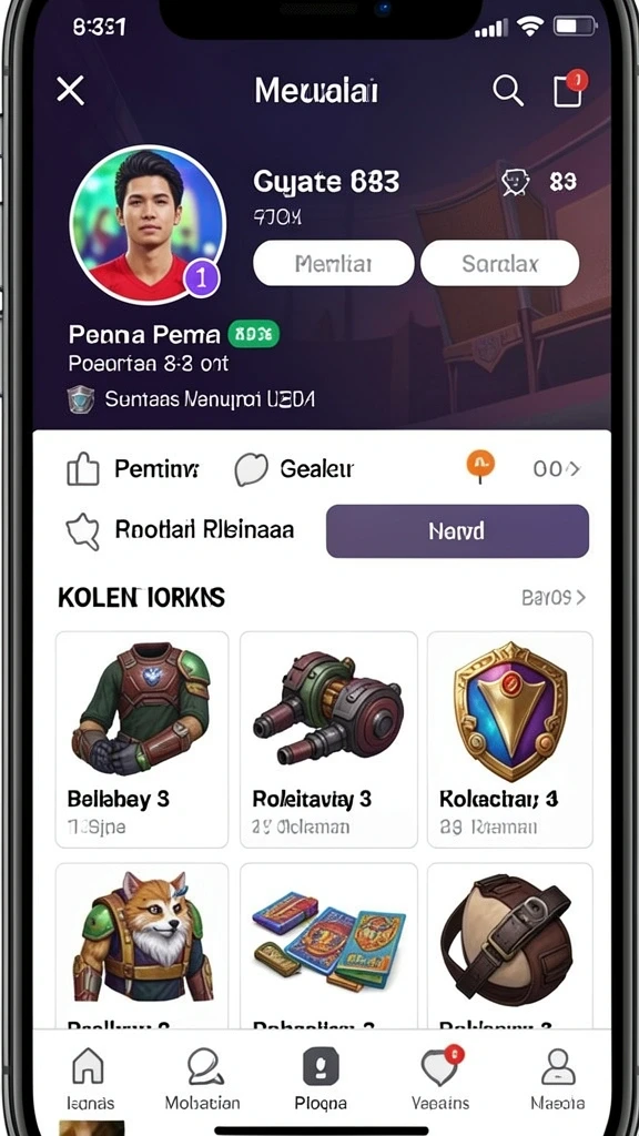 Fitur leaderboard untuk tantangan antar pemain.