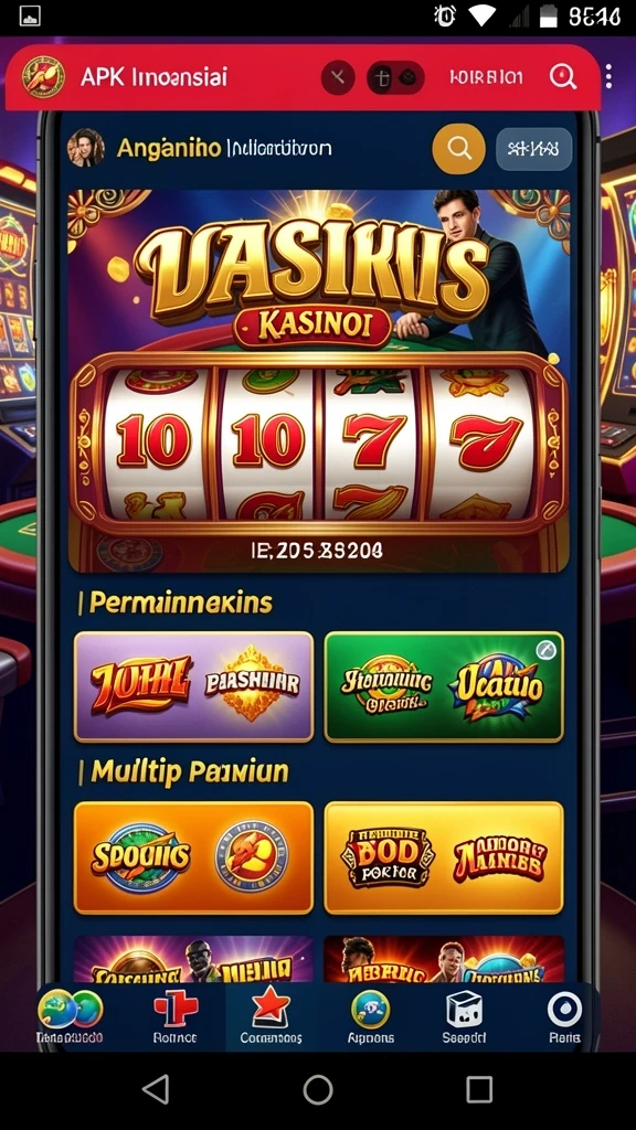 Menu permainan yang bervariasi dan mudah diakses.