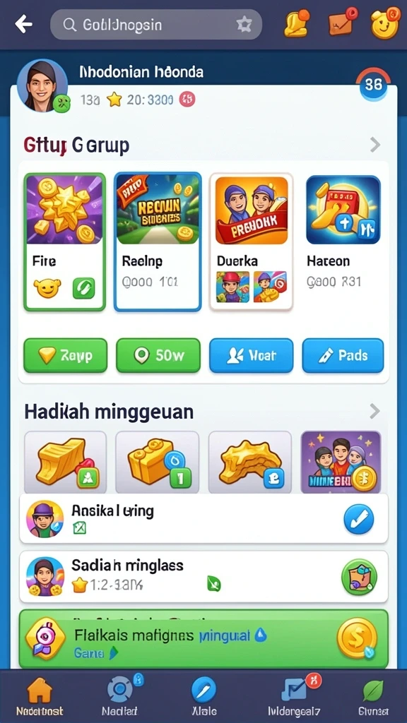 Tampilan grafis yang memukau dalam permainan.