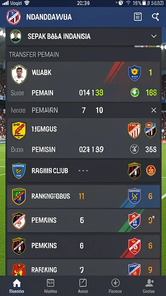 Tampilan antarmuka aplikasi yang menarik dan ramah pengguna.