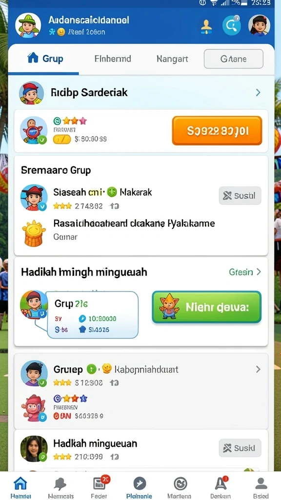 Berbagai pilihan mode permainan yang seru dan menantang.