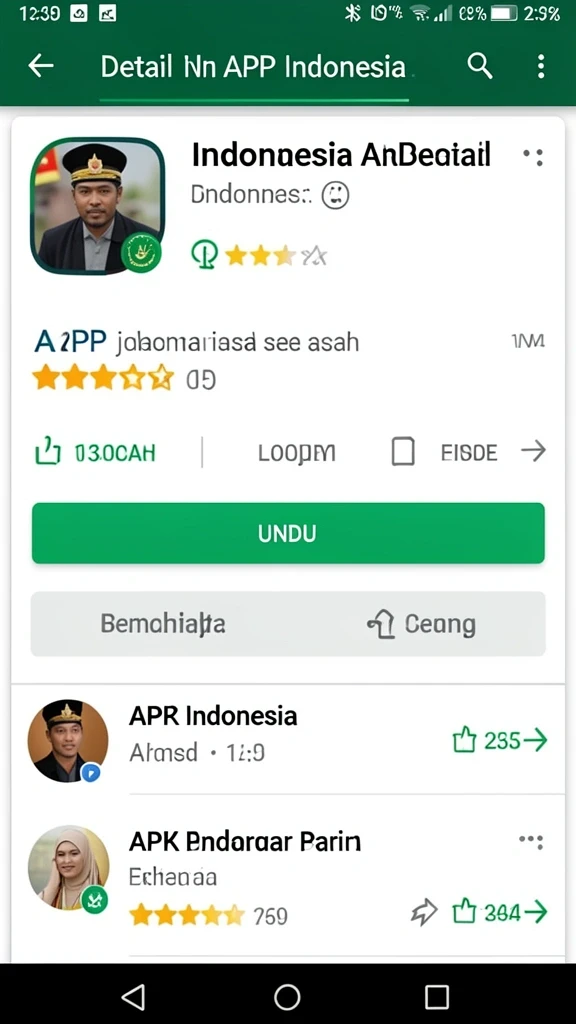 Tampilan menarik dari antarmuka permainan.