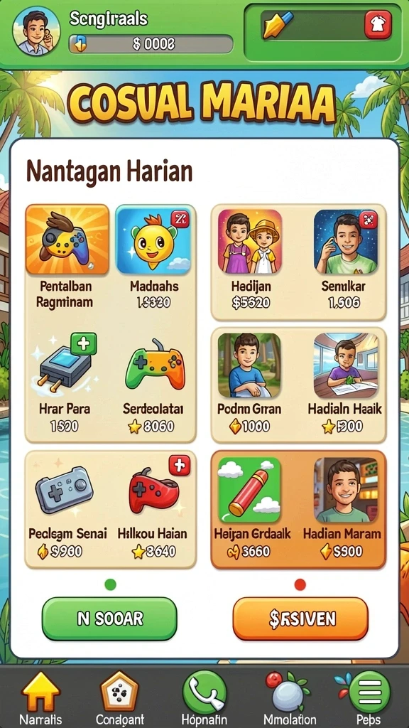 Tampilan antarmuka yang menarik dan mudah digunakan.