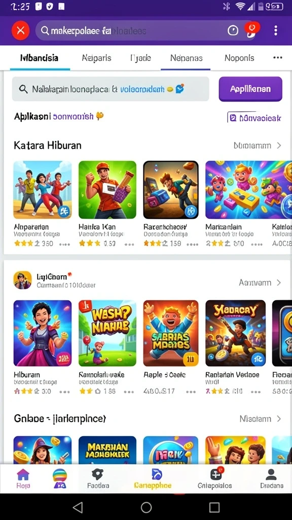 Tampilan awal yang menarik dan mudah dipahami.