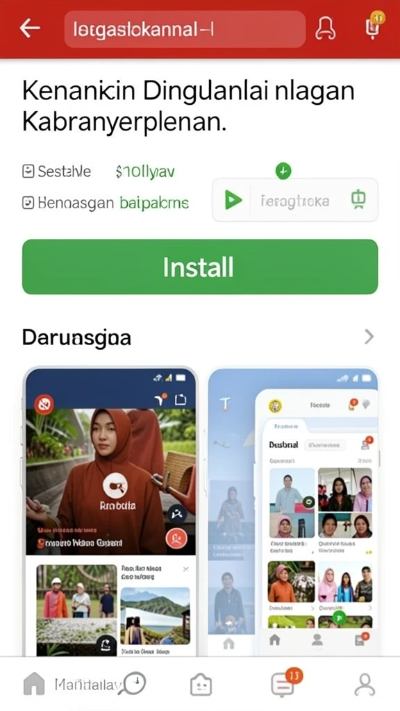 Tampilan awal aplikasi NAGA11 yang menarik.