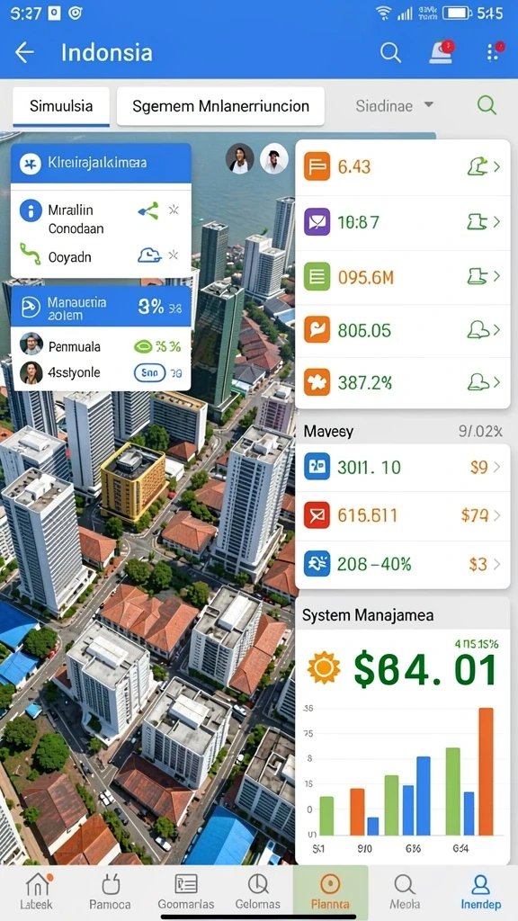 Fitur interaktif yang memungkinkan interaksi sosial dengan pemain lain.