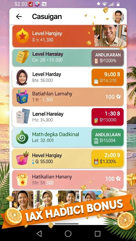 Tampilan awal aplikasi PANDAWIN yang menarik.
