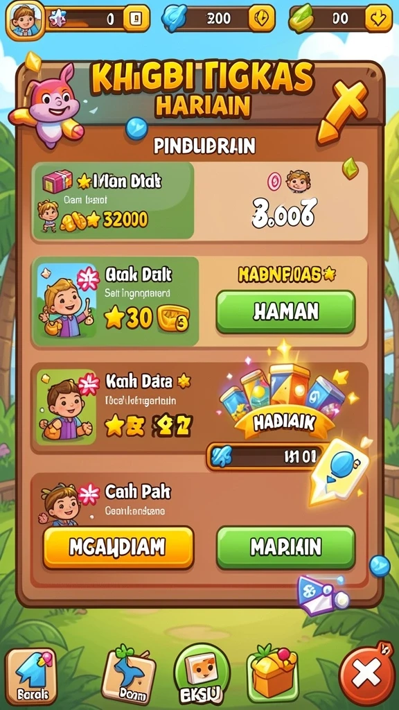 Pemilihan level yang beragam dan menantang bagi semua pemain.