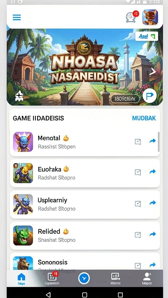Variasi permainan yang menarik dan beragam.