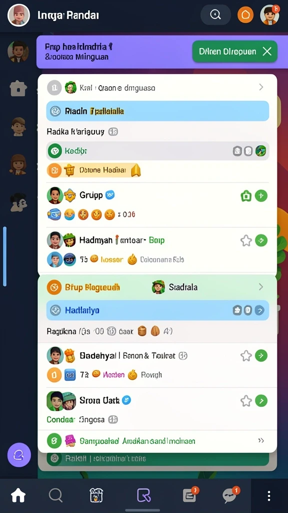 Beragam pilihan permainan yang seru dan menantang.