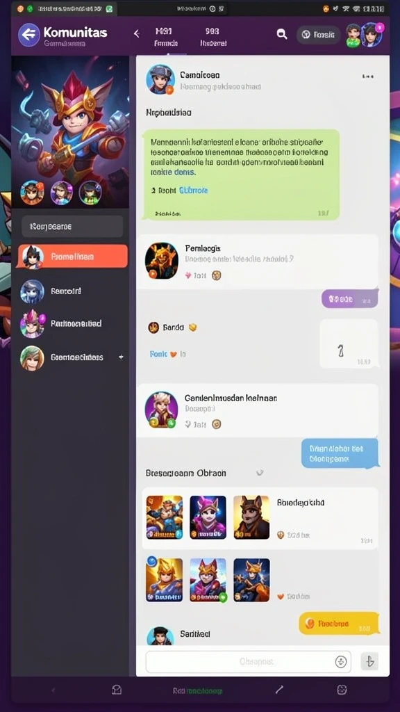 Screenshot interaksi karakter dengan dialog menarik.