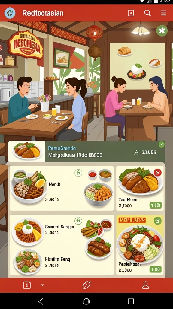 Tampilan grafis yang memukau di lingkungan permainan.