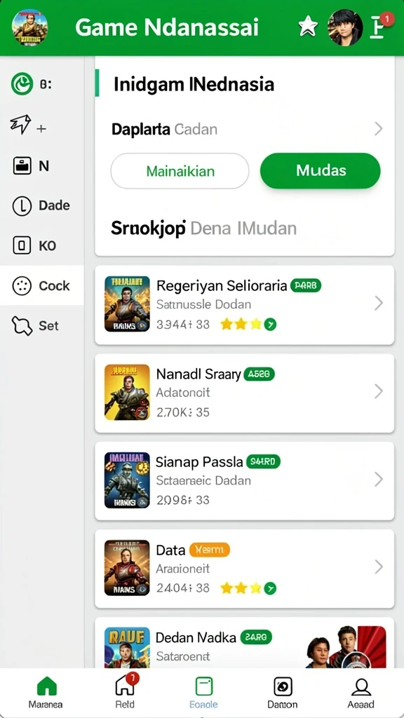 Tampilan antarmuka yang menarik dan mudah dinavigasi.