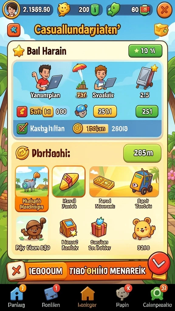 Tampilan grafis yang menakjubkan dan penuh warna.