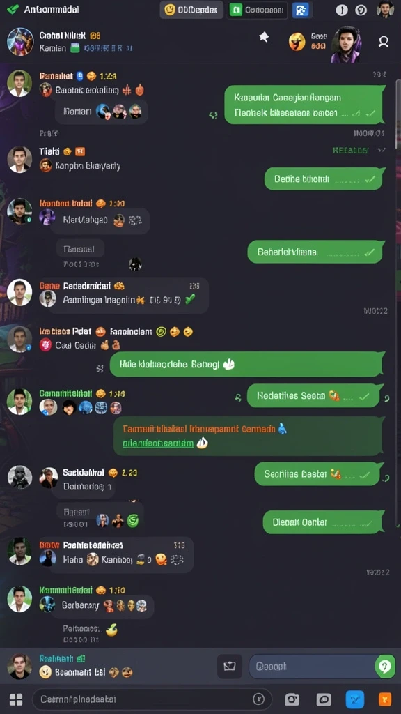 Tampilan menu awal yang menarik dan interaktif.